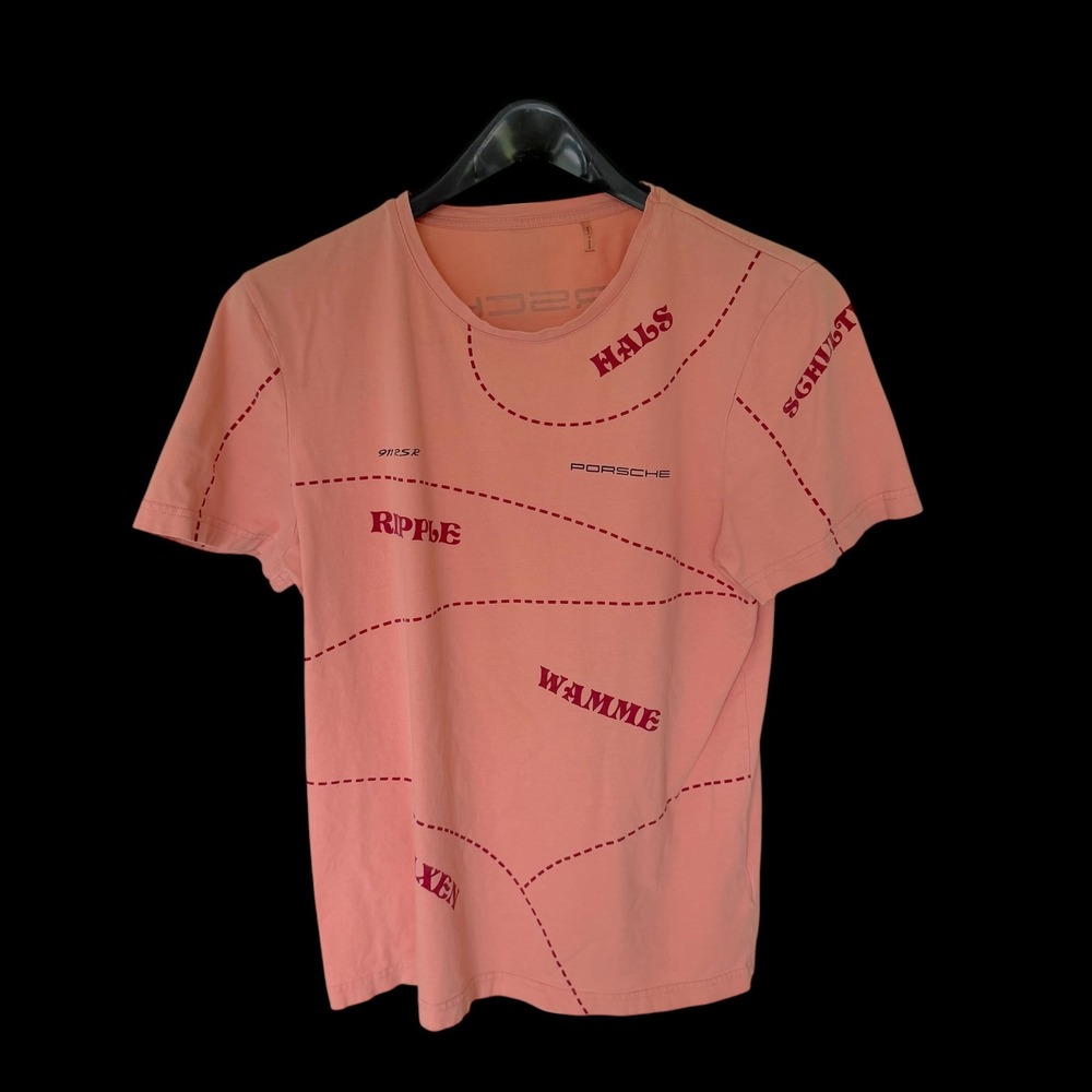 Porsche 911 RSR T-Shirt Peach Distressed Small WAP433XXX0K0MS